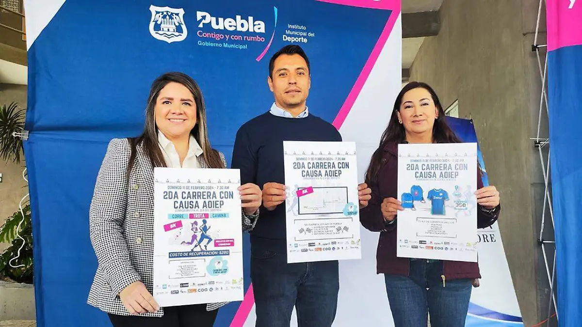 La Segunda Carrera Con Causa AOIEP cuenta con el respaldo del municipio de Puebla